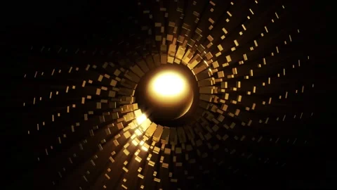 Abstract background 3D animation shiny gear structure transform in space loop 스톡 동영상 149732598