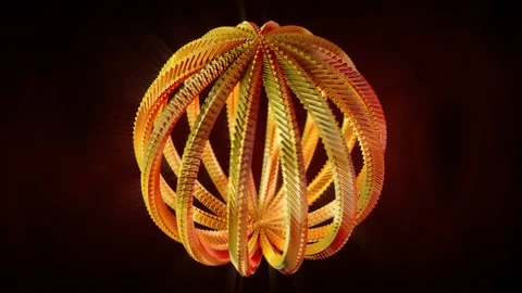 Abstract background 3D animation shiny sphere structure transform in space loop 스톡 동영상 149732844