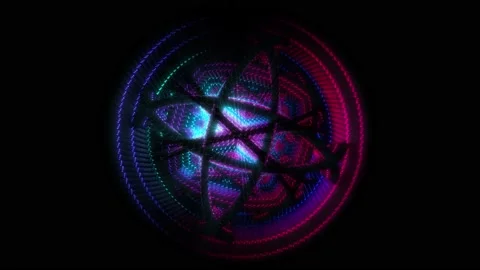 Abstract background 3D animation shiny futuristic object transforms 스톡 동영상 171417818