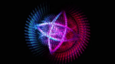 Abstract background 3D animation shiny futuristic object transforms Stockbeeldmateriaal 171417865