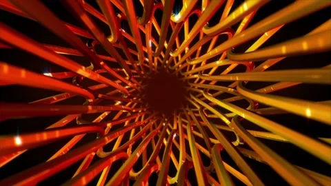 Abstract background 3D animation shiny futuristic object transforms Stockbeeldmateriaal 171417912