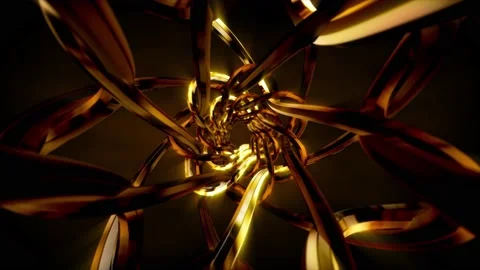 Abstract background 3D animation shiny futuristic object transforms Stockbeeldmateriaal 171417970