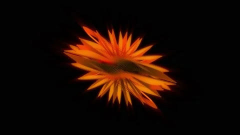 Abstract background 3D animation shiny futuristic object transforming Video stock 198552376