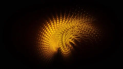 Abstract background 3D animation shiny futuristic object transforming Video stock 198552699