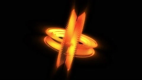 Abstract background 3D animation shiny futuristic object transforming Vídeo Stock 201336059