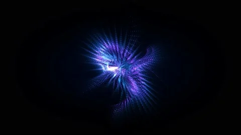 Abstract background 3D animation shiny futuristic object transforming Video stock 205025548
