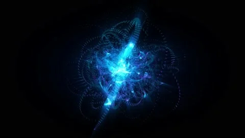 Abstract background 3D animation shiny futuristic object transforming Video stock 205517470