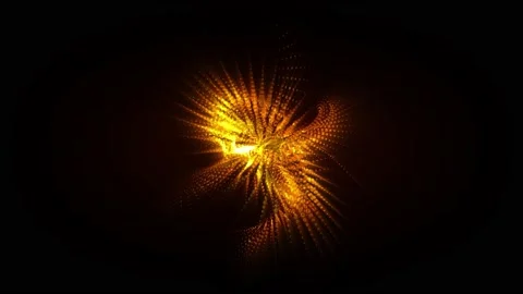 Abstract background 3D animation shiny futuristic object transforming Video stock 205517498