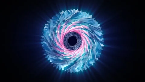Abstract background 3D animation shiny futuristic object transforming Stock-Footage 220235050