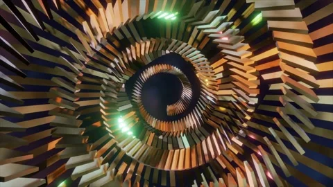 Abstract background 3D animation shiny futuristic objects transforming Stock-Footage 239458625