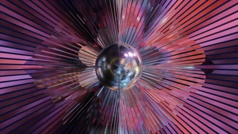 Abstract background 3D animation shiny futuristic objects transforming 스톡 동영상 240855197