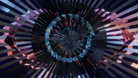 Abstract background 3D animation shiny futuristic objects transforming 스톡 동영상 240855523