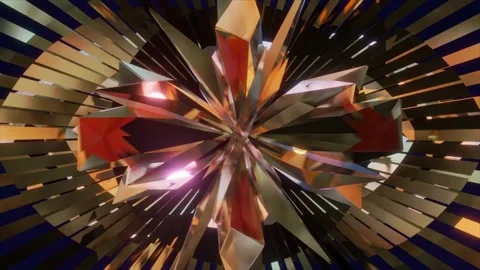 Abstract background 3D animation shiny futuristic objects transforming 스톡 동영상 240855635