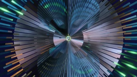 Abstract background 3D animation shiny futuristic objects transforming 스톡 동영상 240856120