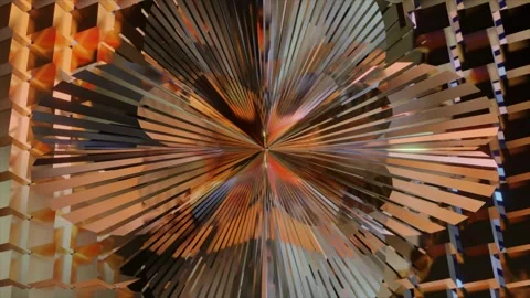 Abstract background 3D animation shiny futuristic objects transforming Stock Footage 240856378