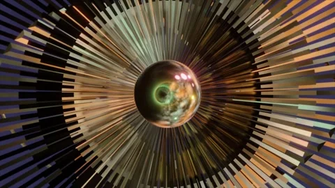 Abstract background 3D animation shiny futuristic objects transforming 스톡 동영상 240856543