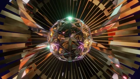 Abstract background 3D animation shiny futuristic objects transforming 스톡 동영상 240856860