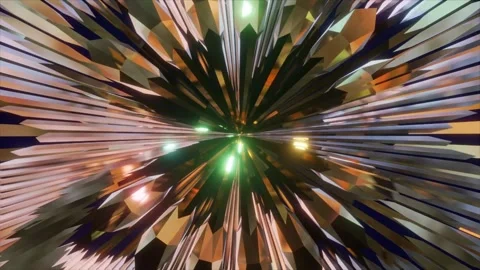 Abstract background 3D animation shiny futuristic objects transforming Stock-Footage 241163581