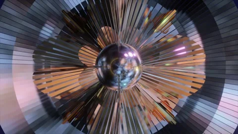 Abstract background 3D animation shiny futuristic composition Stock-Footage 246226922