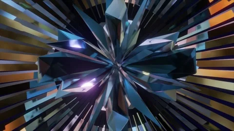 Abstract background 3D animation shiny futuristic composition Video stock 248635264