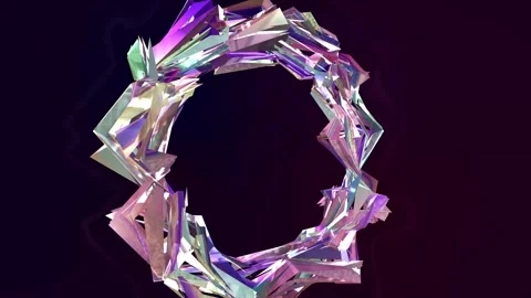 Abstract background 3D animation shiny futuristic glass Stock Footage 267285754