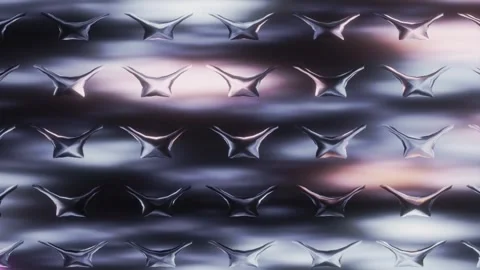 Abstract background 3D animation shiny glass and metal reflective objects Stock-Footage 274391185