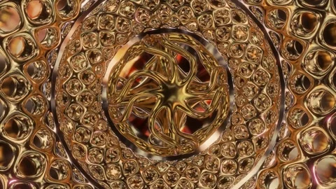 Abstract background 3D animation shiny glass and metal reflective objects 스톡 동영상 277844861