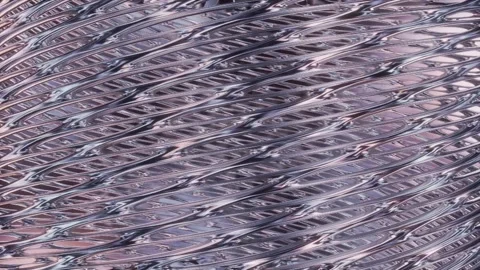 Abstract background 3D animation shiny glass and metal reflective objects Stock-Footage 277845224