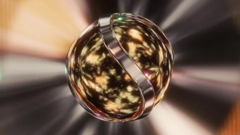 Abstract background 3D animation shiny glass and metal reflective objects Stock Footage 277845452