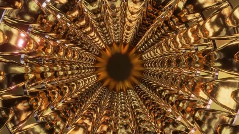 Abstract background 3D animation shiny glass and metal reflective objects Stock-Footage 277845471