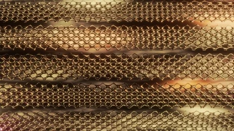 Abstract background 3D animation shiny glass and metal reflective objects Stock-Footage 278273554