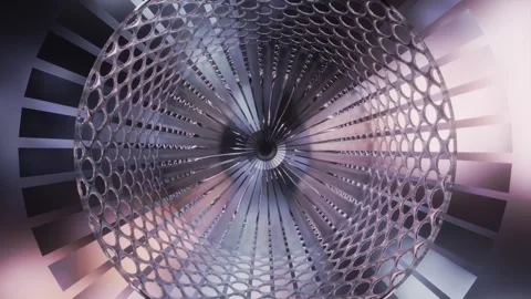 Abstract background 3D animation shiny glass and metal reflective objects Stock-Footage 278983340