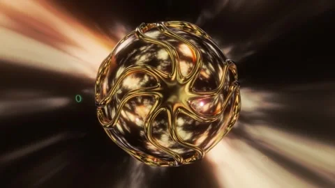 Abstract background 3D animation shiny glass and metal reflective objects Stock-Footage 278983368