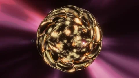 Abstract background 3D animation shiny glass and metal reflective objects Stock-Footage 281716529