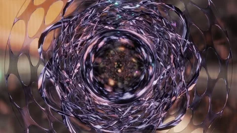 Abstract background 3D animation shiny glass and metal reflective objects 스톡 동영상 281716840