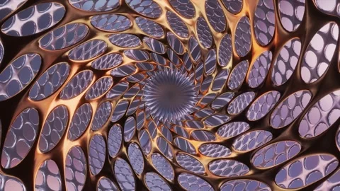 Abstract background 3D animation shiny glass and metal reflective objects 스톡 동영상 283631095