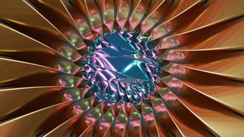 Abstract background 3D animation shiny glass and metal reflective objects 스톡 동영상 283632060