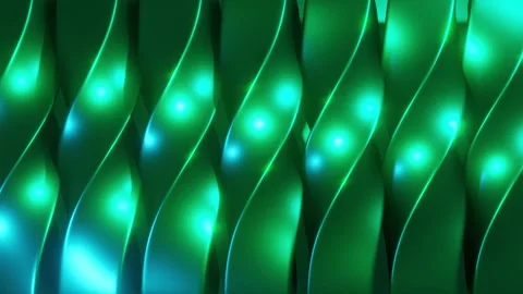 Abstract background 3D animation shiny glass and metal reflective objects Stock-Footage 283634730