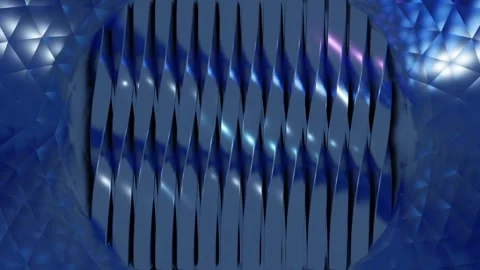 Abstract background 3D animation shiny glass and metal reflective objects Video stock 284314058