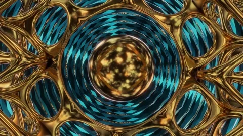 Abstract background 3D animation shiny glass and metal reflective objects Stock Footage 285835896