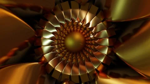 Abstract background 3D animation shiny glass and metal reflective objects Video stock 289187979