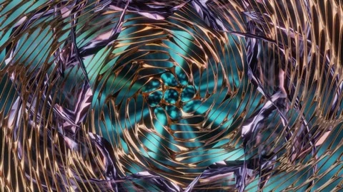 Abstract background 3D animation shiny glass and metal reflective objects Stock-Footage 293914154