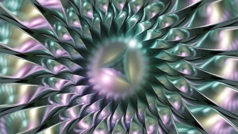 Abstract background 3D animation shiny glass and metal reflective objects Stock-Footage 293914469