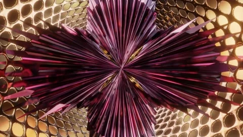 Abstract background 3D animation shiny glass and metal reflective objects 스톡 동영상 295762531