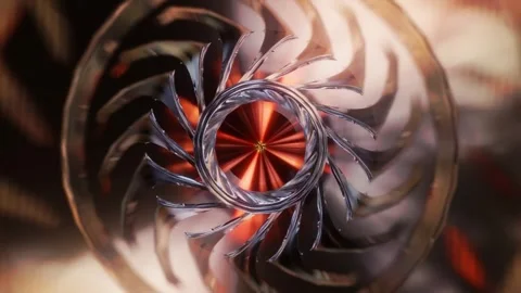 Abstract background 3D animation shiny glass and metal reflective objects Video stock 295764883