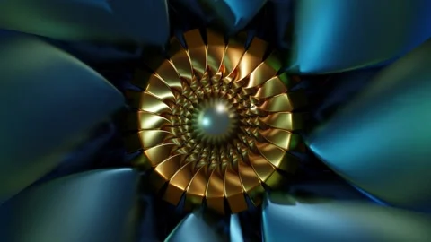 Abstract background 3D animation shiny glass and metal reflective objects Stock-Footage 300172837