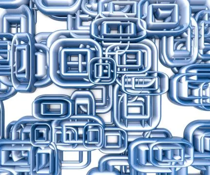 Abstract Background Of 3D Blocks, Cubes, Box, Floor 3D Render Illustration