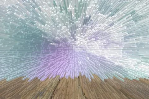 Abstract background of 3d blocks Stock Illustration