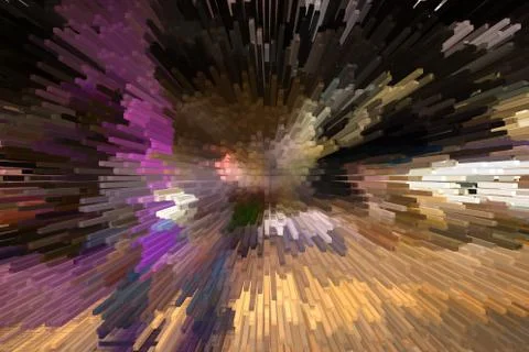 Abstract background of 3d blocks Stock Illustration
