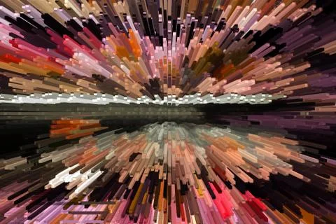 Abstract background of 3d blocks Stock Illustration